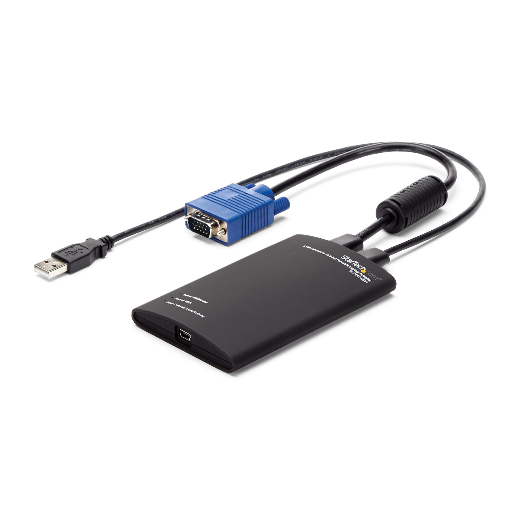 Image of StarTech.com KVM Console to USB 2.0 Portable Laptop Crash Cart Adapter