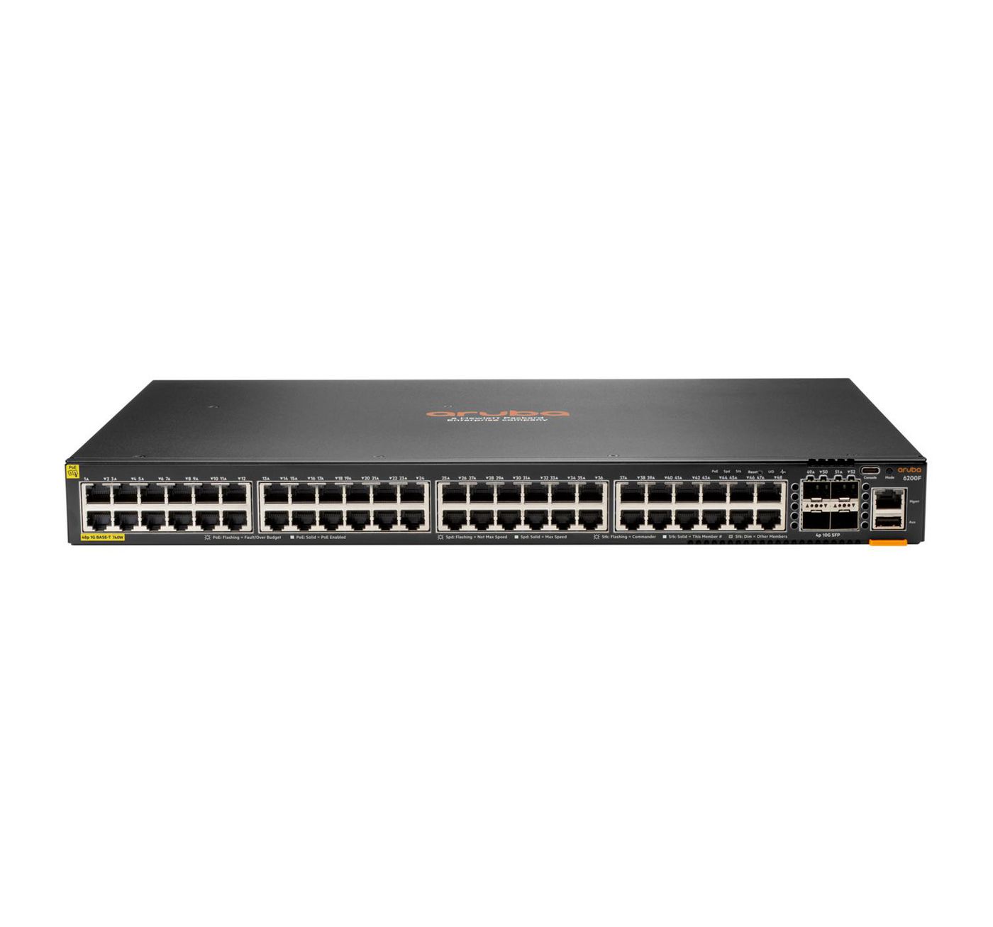 HPE Hewlett Packard Enterprise Aruba 6200F 48G Class4 PoE 4SFP+...