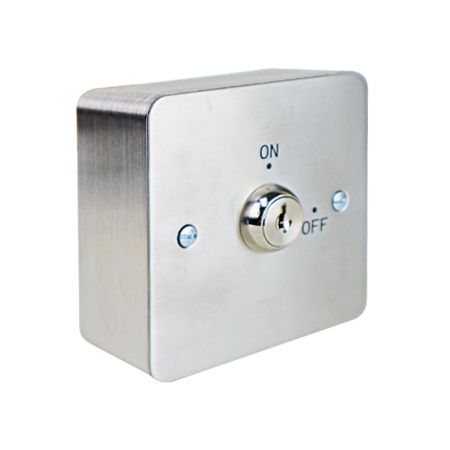 Surface square key switch,  2-position, maintained, keyed  alike thumbnail
