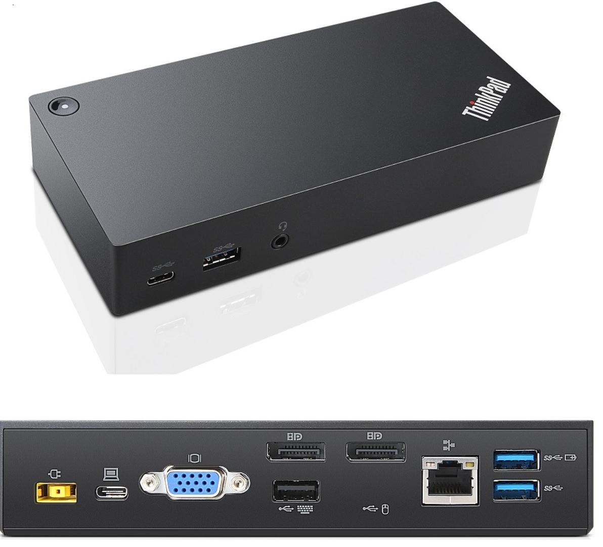 Lenovo 03X7194 notebook dock/port replicator Wired USB 3.2 Gen 1 (3.1 Gen 1) Type-C Black