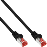 InLine Patch Cable S/FTP PiMF Cat.6 250MHz PVC CCA black 10m
