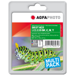 AgfaPhoto APB1220SETD inktcartridge 1 stuk(s) Zwart, Cyaan, Magenta, Geel