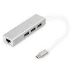 Digitus DA-70255 laptop dock & poortreplicator USB 3.2 Gen 1 (3.1 Gen 1) Type-C Grijs, Wit