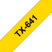 Brother TX-641 DirectLabel black on yellow 18mm x 15m for Brother P-Touch TX 6-24mm