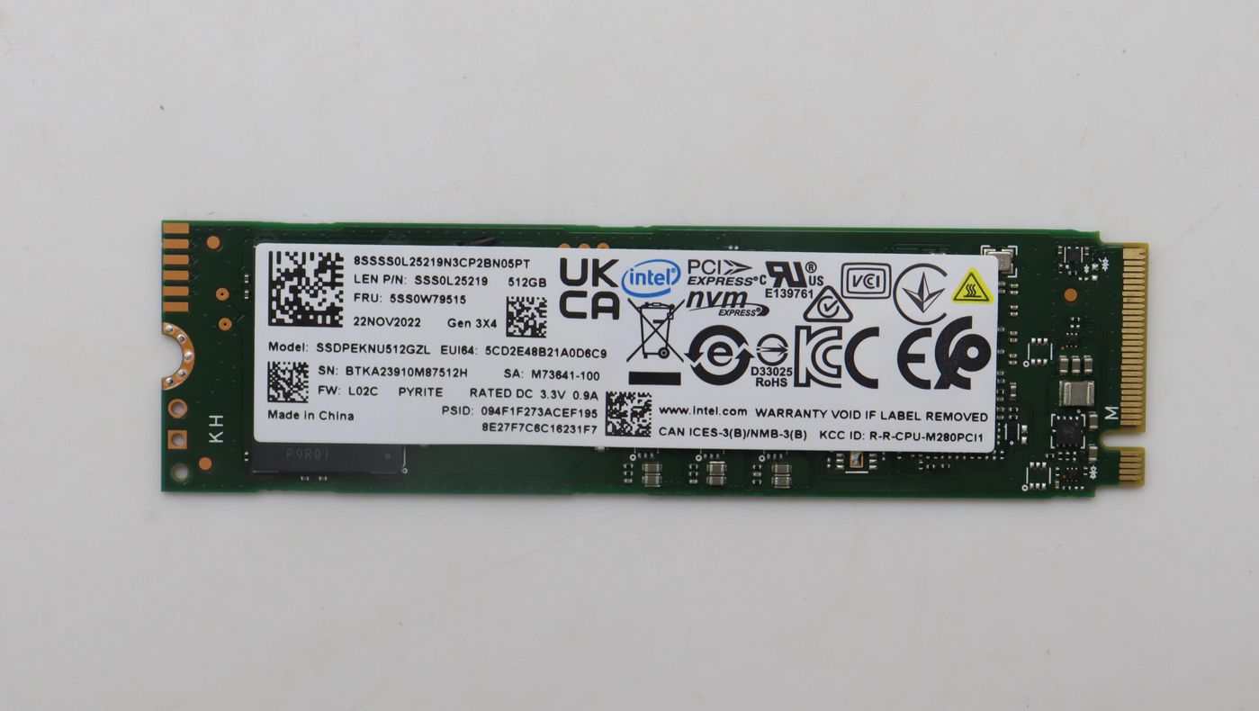 Lenovo 512G M.2 Pcie 3.0 X4