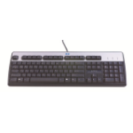 HP 701429-DE1 keyboard USB Arabic Black, Silver