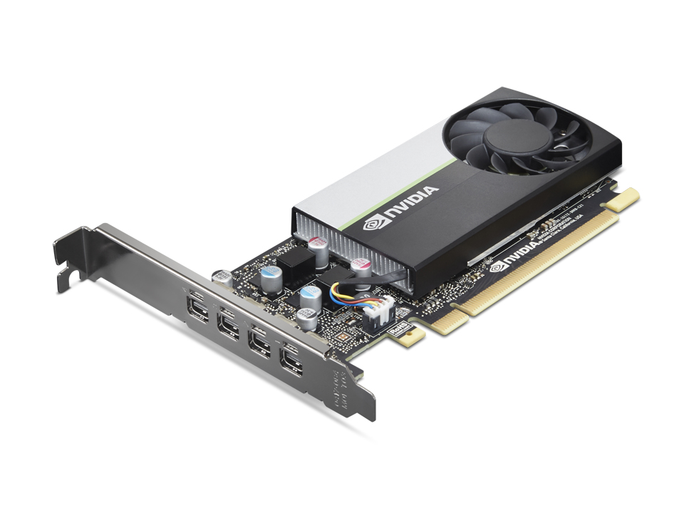 Image of Lenovo NVIDIA T1000 4GB GDDR6, 128-bit, 896 CUDA Cores, PCI...