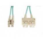 4Cabling 2m LC-SC OM4 Multimode Fibre Optic Duplex Patch Lead: Aqua