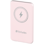 Verbatim Charge 'n' Go Magnetic Wireless Power Bank 5000mAh Pink