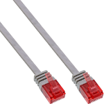 InLine Flat Ultraslim Patch Cable U/UTP Cat.6 Gigabit ready grey 7m