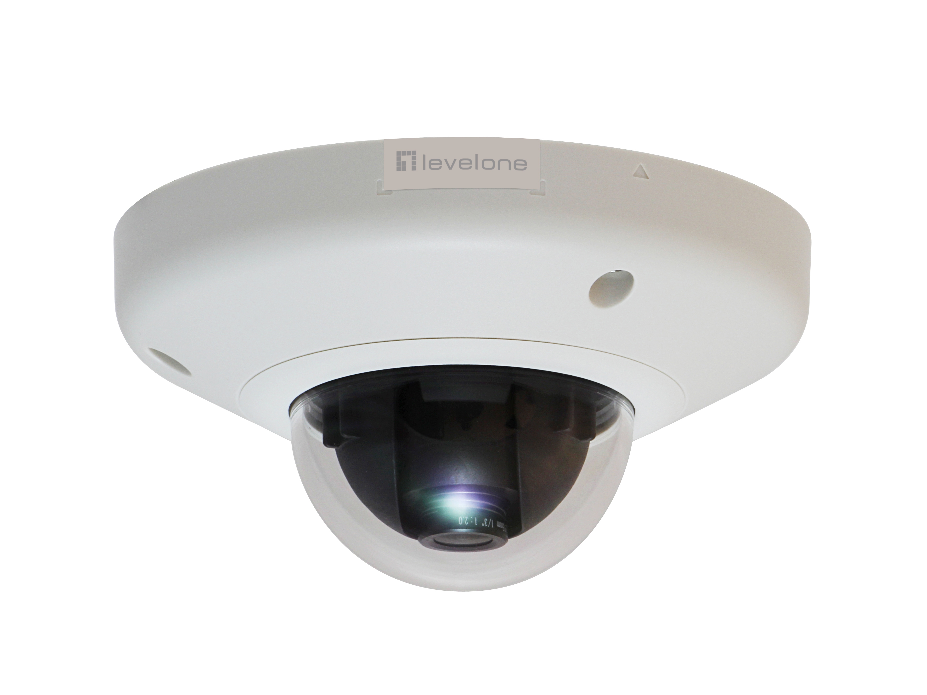 Image of LevelOne HUBBLE Fixed Dome IP Network Camera, 5-Megapixel, 802.3af...