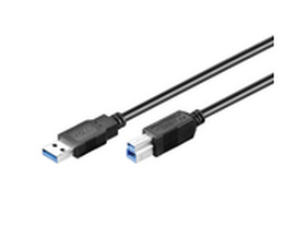 Microconnect USB3.0AB05B USB cable 0.5 m USB 3.2 Gen 1 (3.1 Gen 1) USB A USB B Black