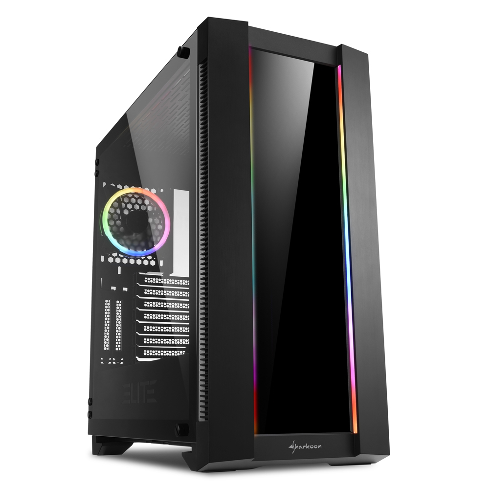 4044951027163 SHARKOON Gehuse Elite Shark CA200G ATX/E-ATX 1xGlas schwarz