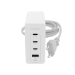 mophie Accessories-Wall Adapter-USB-C-PD-HUB-120W-GAN-White-EU(3xUSBC + 1xUSBA)