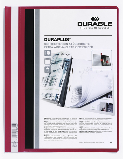 Image of Durable DURAPLUS report cover Red