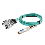 AddOn Networks MFA7A50-C010-AO InfiniBand/fibre optic cable 393.7" (10 m) QSFP28 4x SFP28 AOC Aqua color