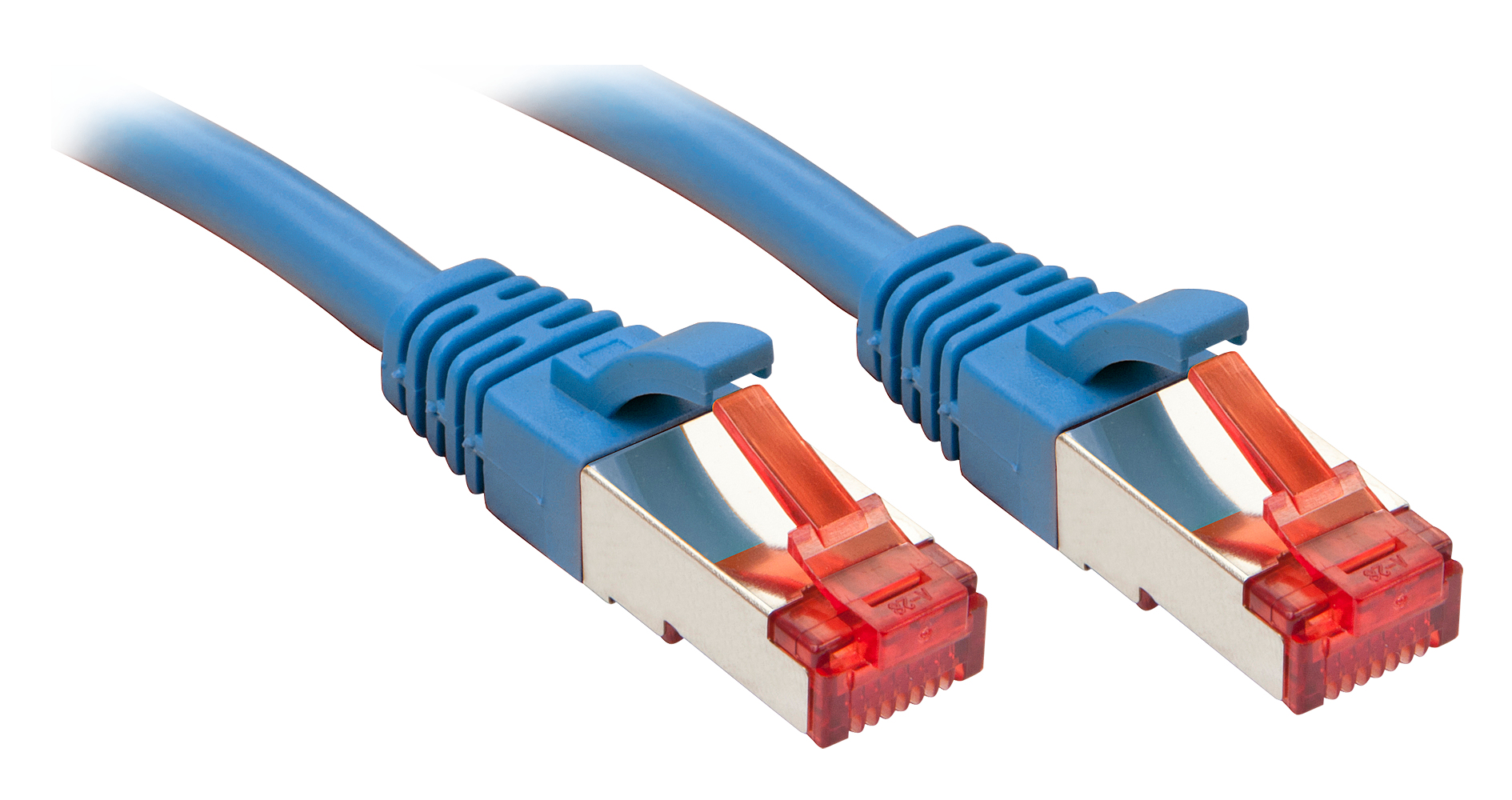 Image of Lindy Cat.6 S/FTP 1m networking cable Blue Cat6 S/FTP (S-STP)