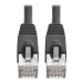 Tripp Lite N262-030-BK Cat6a 10G Snagless Shielded STP Ethernet Cable (RJ45 M/M), PoE, Black, 30 ft. (9.14 m)