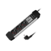 LogiLink Outlet Strip, 3 safety sockets, w/ power meter, aluminum