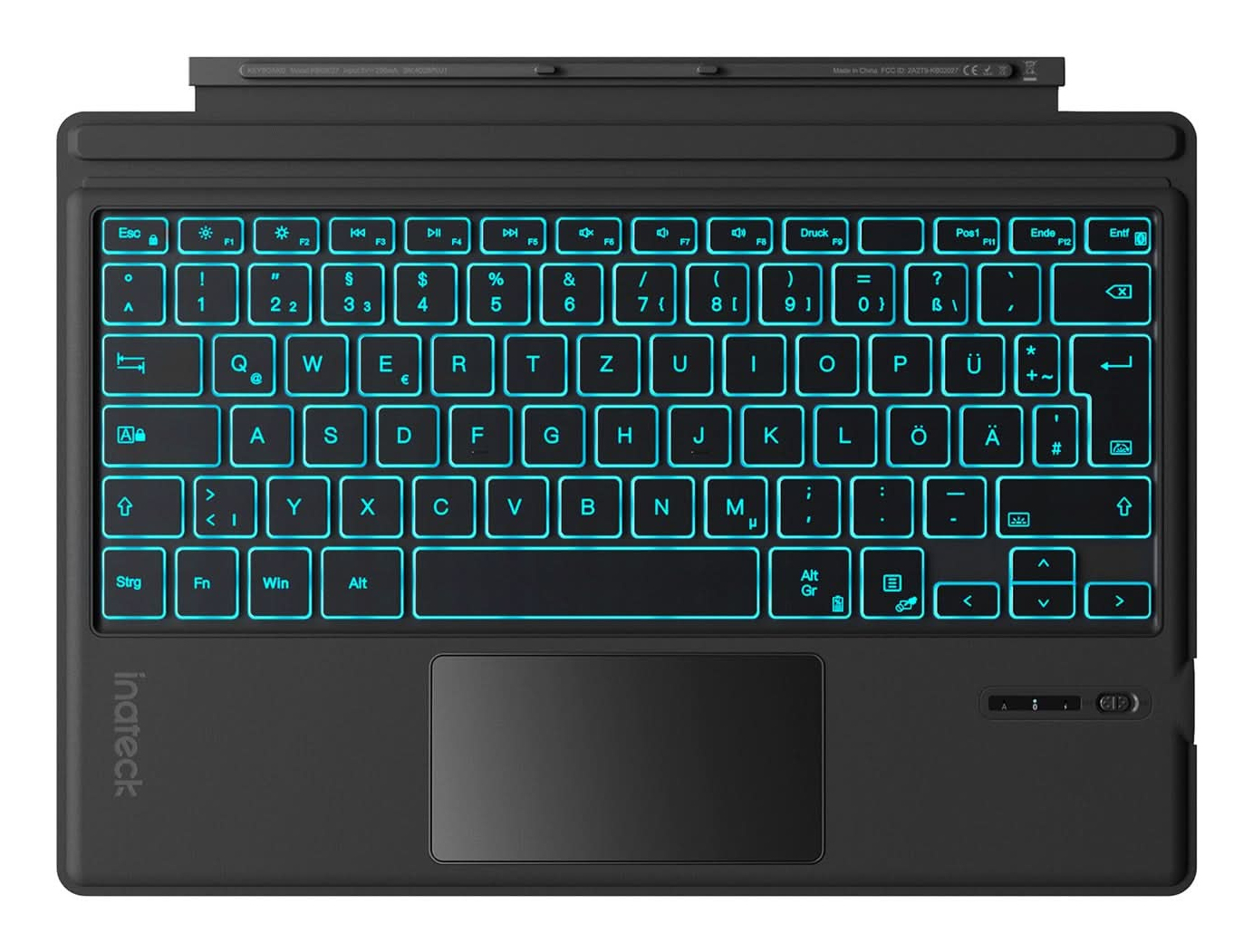 Inateck KB02027 QWERTZ Bluetooth Black