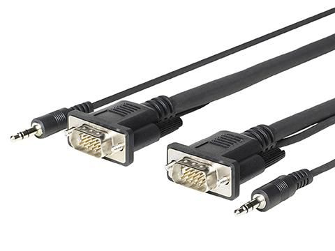 Vivolink PROVGAMCS1.8 video cable adapter 1.8 m VGA (D-Sub) + 3.5mm Bl