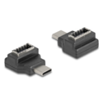 DeLOCK 67235 tussenstuk voor kabels USB Type-C USB Type-E Zwart