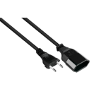 Alcasa P0300-S005 electriciteitssnoer Zwart 0,5 m Netstekker type C