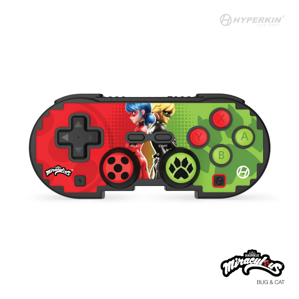 Hyperkin Pixel Art Bluetooth Controller Official Miraculous Edition (Ladybug & Cat)