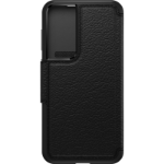OtterBox Strada Case for Galaxy S23+ , Shockproof, Drop proof, Premium Leather Protective Folio with Two Card Holders, 3x Tested to Military Standard, Black