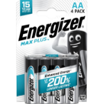 Energizer Max Plus Alkaline AA Battery Pack of 4