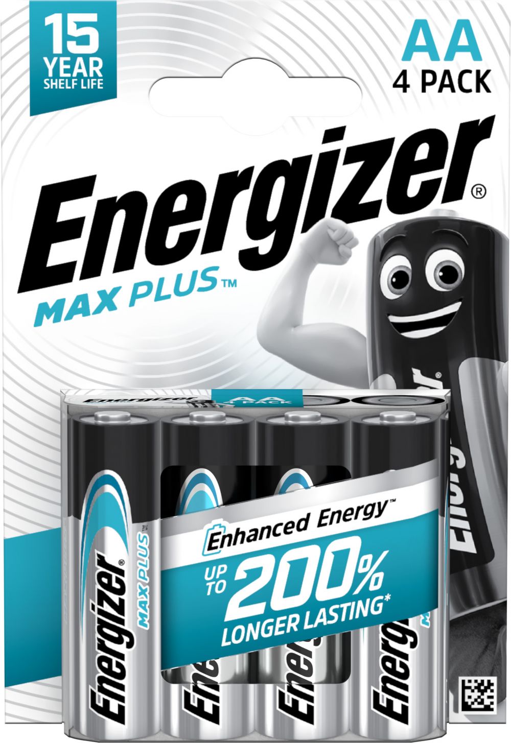 Energizer Max Plus Alkaline AA Battery Pack of 4