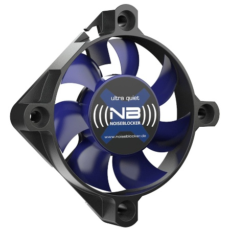 Image of Noiseblocker BlackSilentFan XS-2 Computer case Fan 5 cm Black, Blue