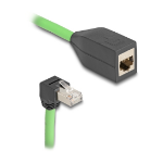 DeLOCK 80886 networking cable Black, Green 1 m Cat6a SF/UTP (S-FTP)