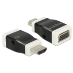 DeLOCK 65586 cable gender changer HDMI-A VGA Black, White