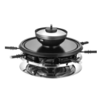 Unold 48726 raclette grill 8 person(s) 1300 W Black, Stainless steel
