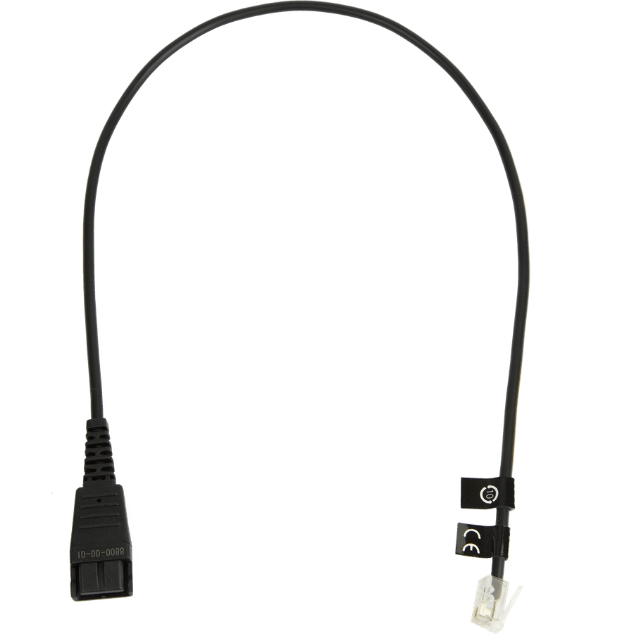 Photos - Cable (video, audio, USB) Jabra 8800-00-01 telephone cable 0.5 m Black 