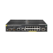 HPE Aruba Networking 2930F 12G PoE+ 2G/2SFP+ Switch hanterad L3 Gigabit Ethernet (10/100/1000) Strömförsörjning via Ethernet (PoE) stöd 1U Svart