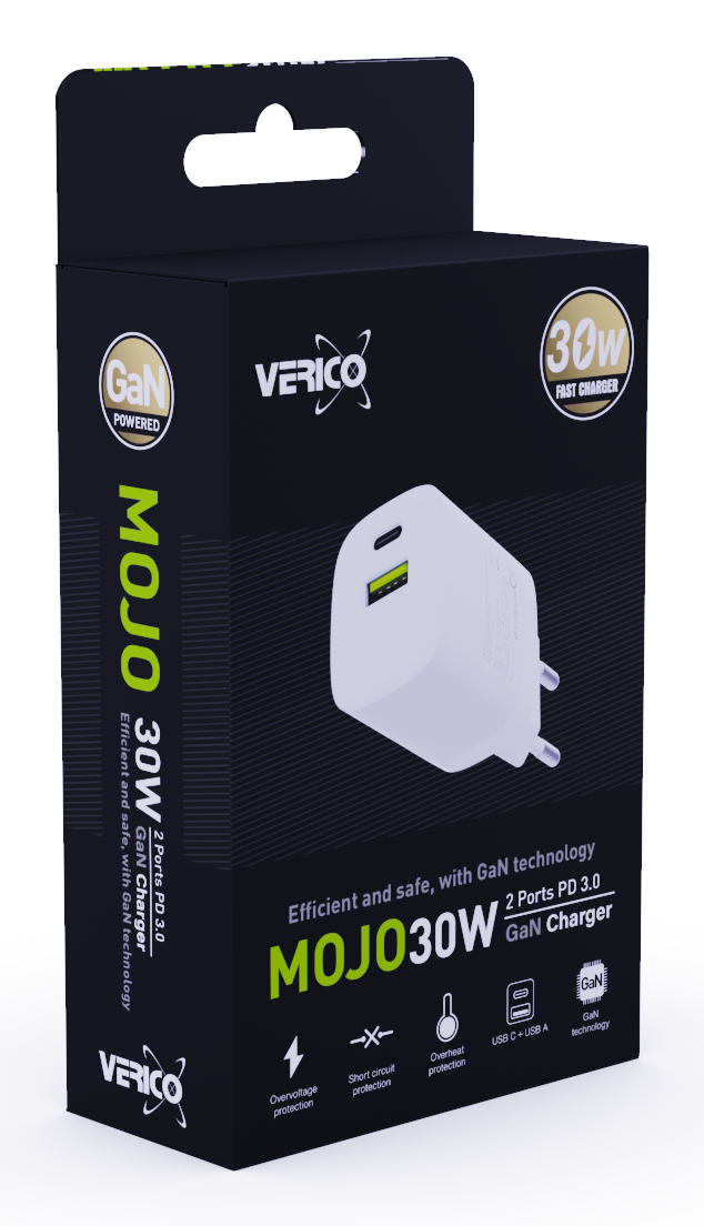 Verico 4OJ-ACEWE1-N1 mobile device charger Laptop, Smartphone, Tablet White AC Fast charging Indoor