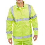 BEESWIFT Soft Shell Lightweight Hi Viz Jacket Saturn Yellow S