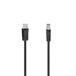 Hama 00200603 USB cable USB 2.0 3 m USB A USB B 0.48 Gbit/s Black