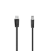 Hama 00200604 USB cable USB 2.0 5 m USB A USB B 0.48 Gbit/s Black