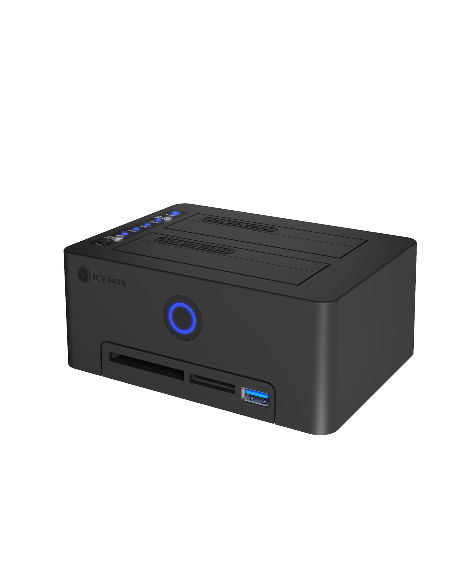 ICY BOX IB-1233CL-CR USB 3.2 Gen 1 (3.1 Gen 1) Type-A Black