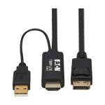 Tripp Lite P567-02M video cable adapter 78.7" (2 m) HDMI + USB DisplayPort Black