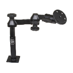RAM Mounts Tele-Pole with 4" & 7" Poles, Swing Arms & Large Round Plate