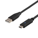 Deltaco USBC-1004 USB cable USB 2.0 1 m USB A Black