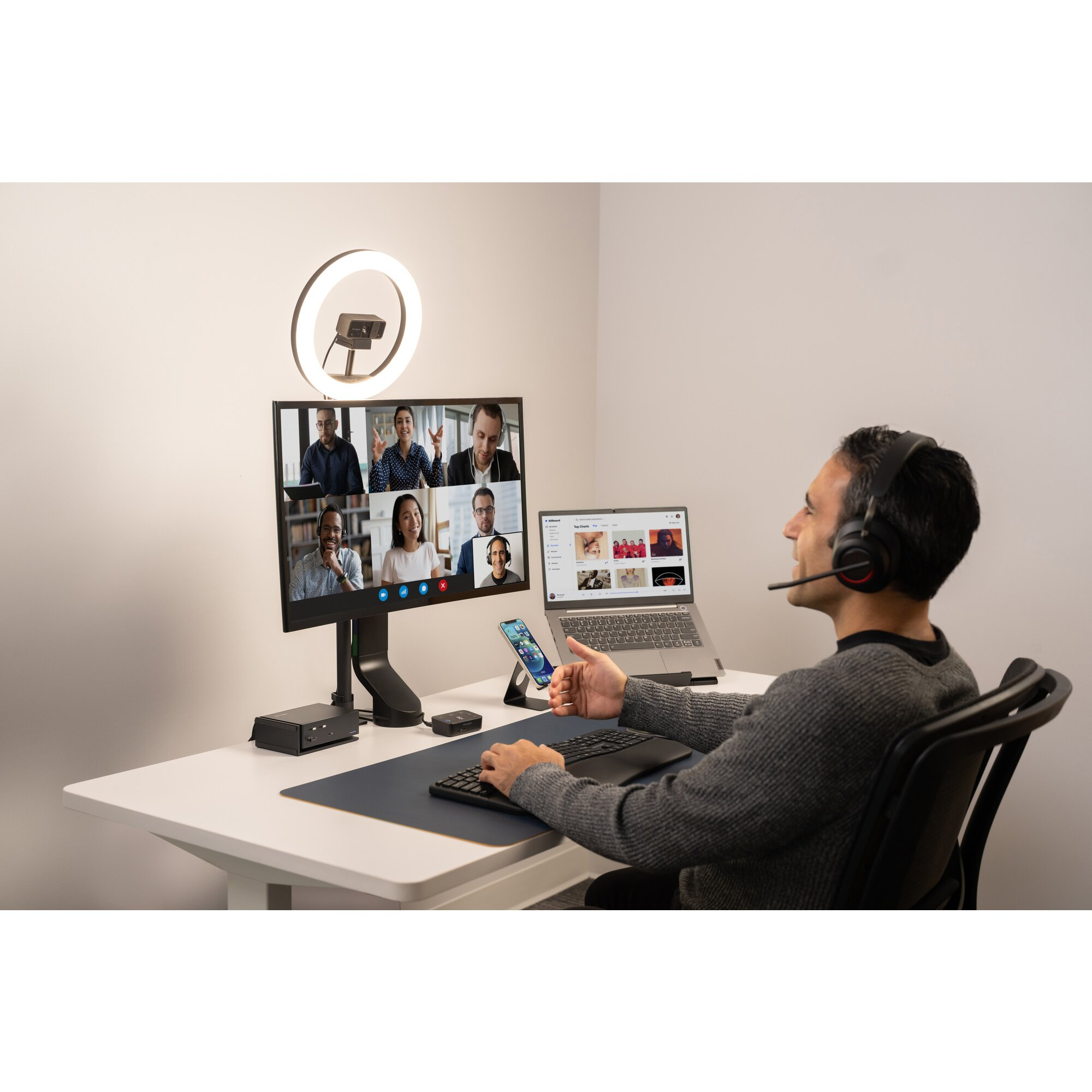 Kensington Smartfit Space Saving Single Monitor Arm K55512WW