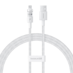 Baseus Gem USB to IP 2.4A fast charging cable 1 m White