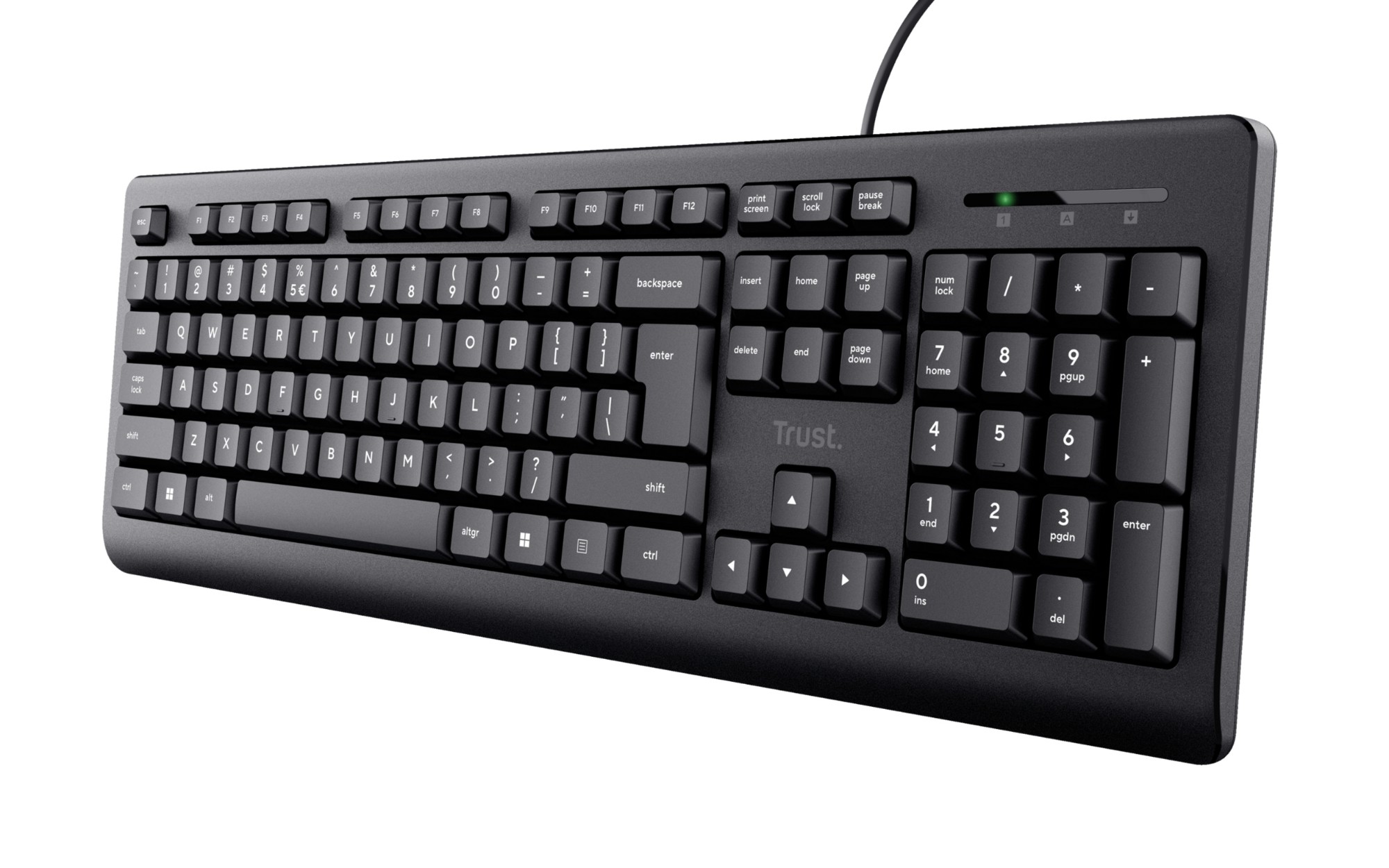 Trust Black Primo Keyboard Office Usb Azerty French