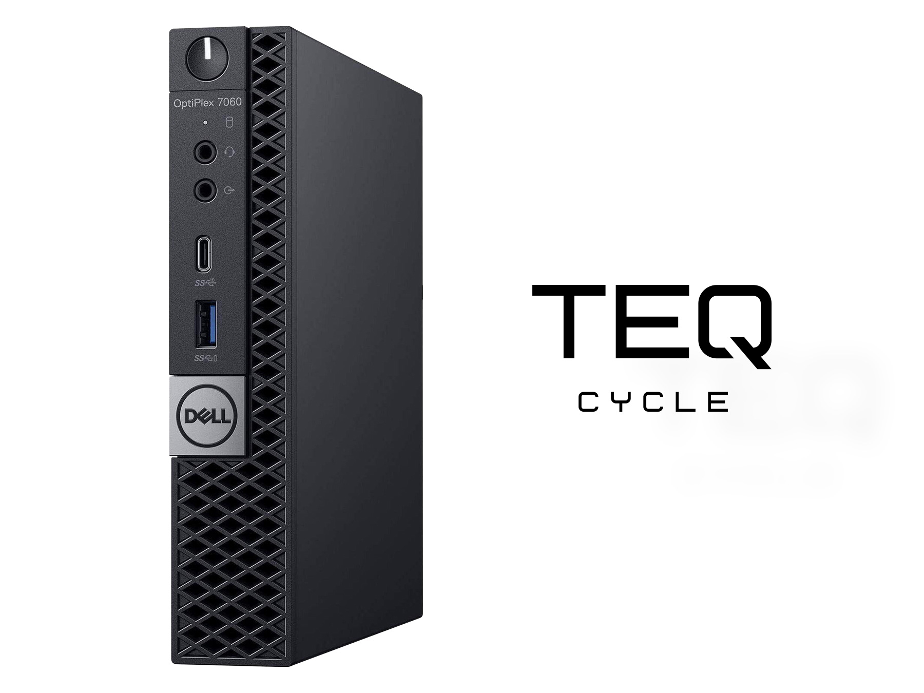 Teqcycle Dell Optiplex 7060 Micro Intel® Core™ i5 i5-8500T 16 GB DDR4-SDRAM 256 GB SSD Windows 11 Pro MFF Mini PC Black