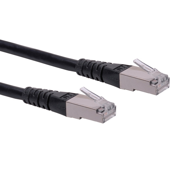 Image of ROLINE S/FTP Patch Cord Cat.6, black 0.3 m